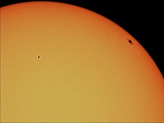 Mercury transits the Sun