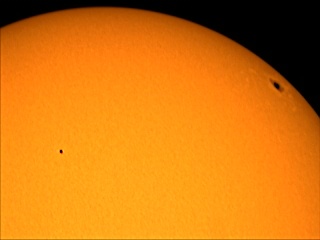 Mercury transits the Sun