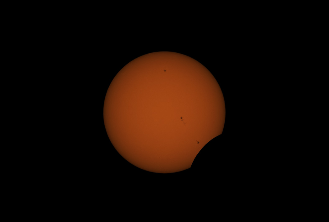Partial Eclipse of the Sun - Click on this image for a larger version of the image