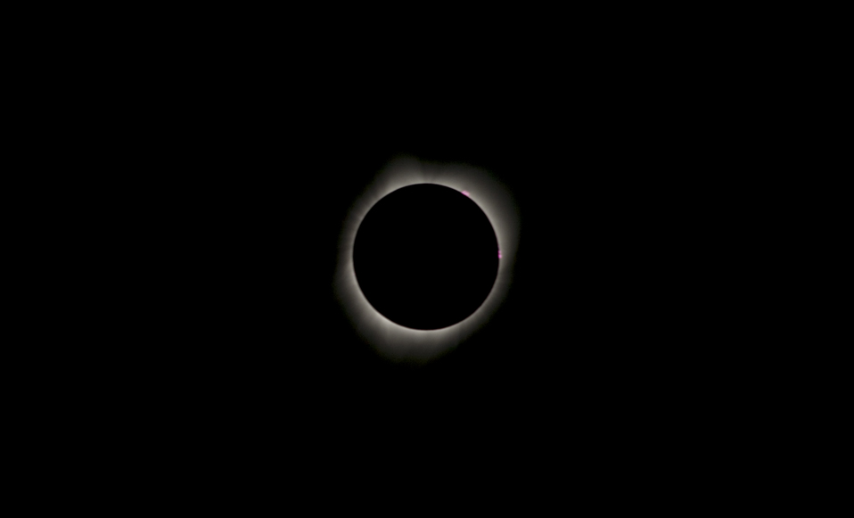 Solar Prominences During Eclipse