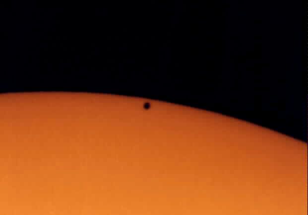 Mercury transits the Sun