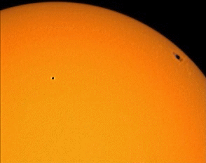 Mercury transits the Sun