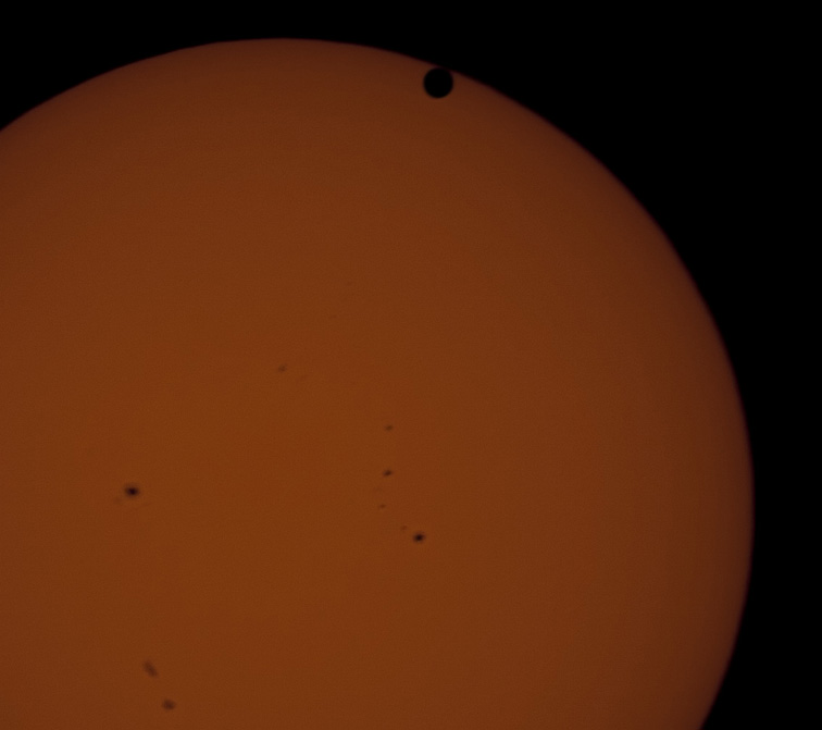 Venus in transit across the Sun - June 5, 2012