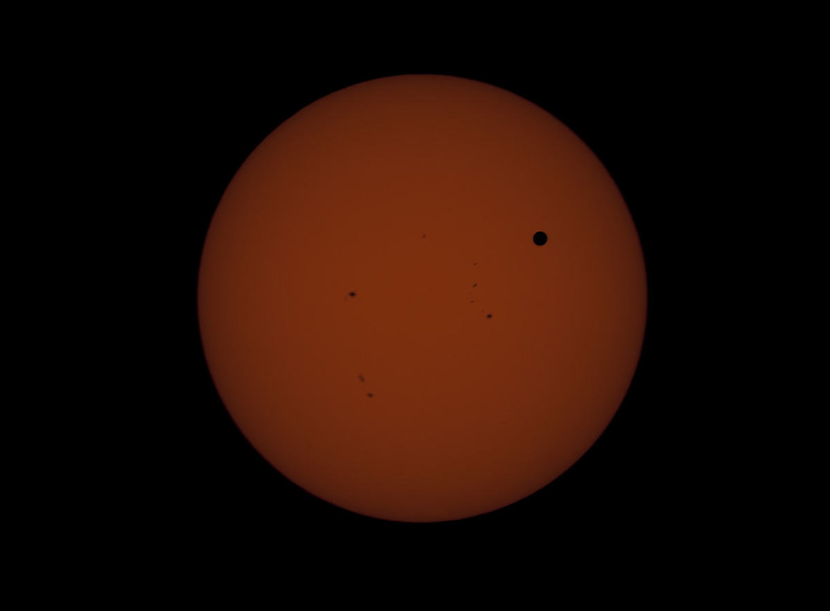 Venus in transit across the Sun - June 5, 2012