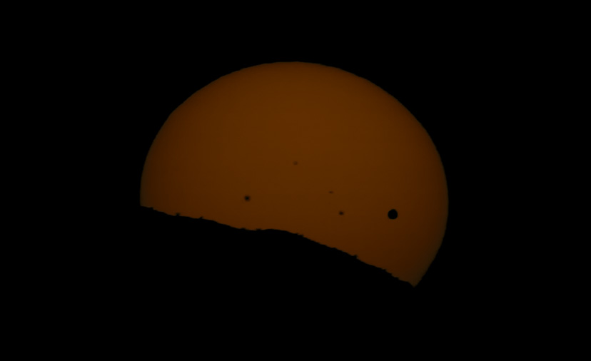 Venus in transit across the Sun - June 5, 2012